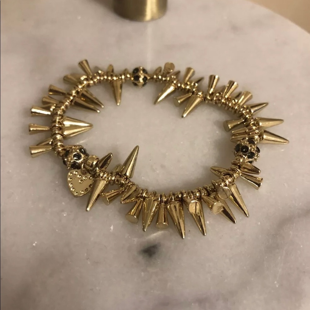 Stella & Dot Renegade Cluster Bracelet Gold